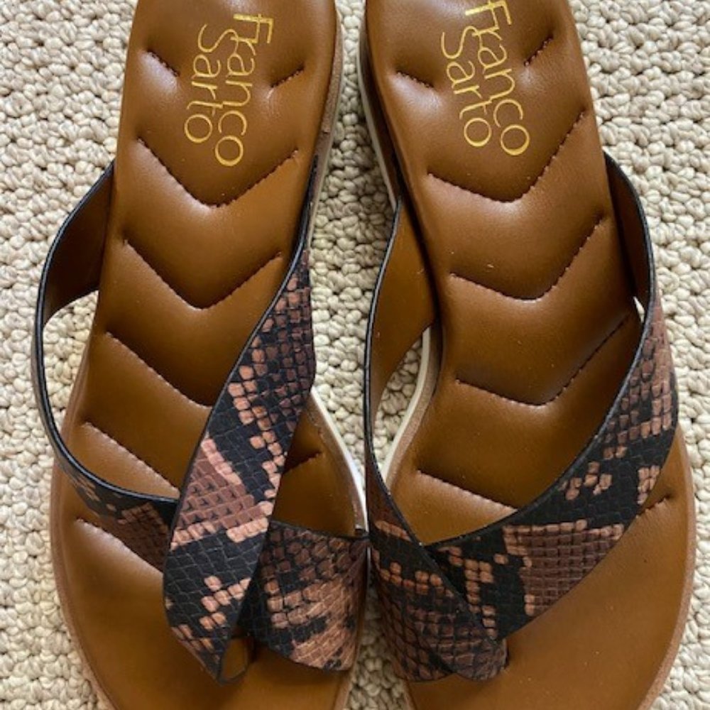 Franco Sarto Snakeskin Sandals
